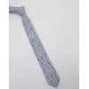 WITZROYS Men's Skinny Tie Floral Cotton Necktie and Tie Bar