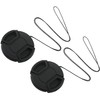 Tunghey 2Pack Lens Cap, 2 Plastic Center Pinch Lens Cap