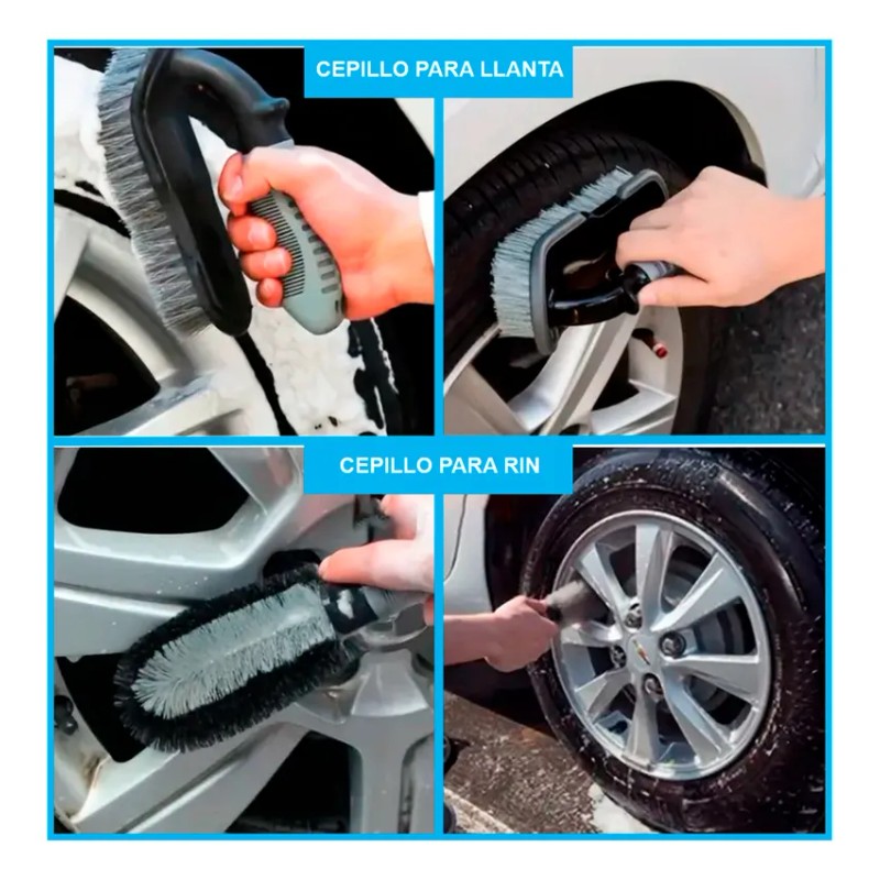 Kit De Lavado Auto/moto 8 Piezas