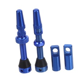 SUPVOX 4pcs Tubeless Tire Valve Stem Set Aluminum Alloy with Antipuncture Liquid Reverse Core Remover Tool for Mountain and Road Bikes Stable Air Pressure Leak Prevention