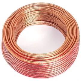 Transparent Speaker Cable 2x0,5 mm – CCA – Audio cable – 25 m – Cable