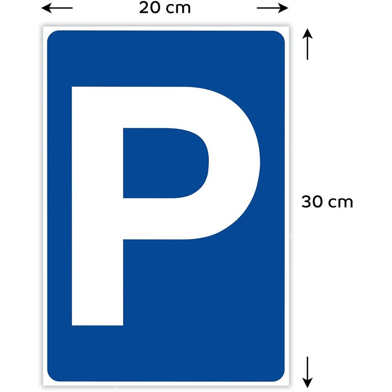 Parking sign Parking Sign Aluminium Dibond 200x300 mm – 3