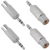 JJHXSM 4PCS Dual Channel 3.5mm Stereo Plug Male to RCA