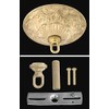 B&P Lamp® Heavy, Antique Style Cast Brass Ceiling Light Canopy
