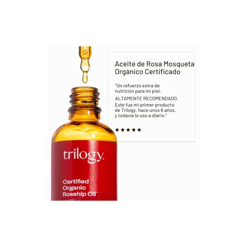 Trilogy Certified Organic Rosehip Oil Unisex, 1.52 Ounces