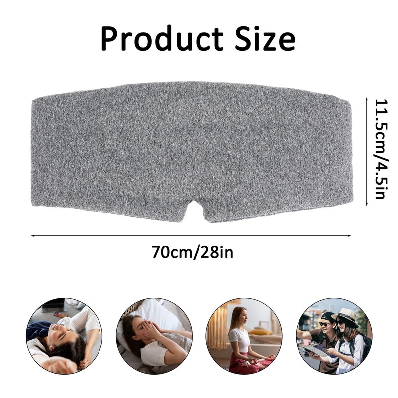 DOPENSPI Modal Cotton Sleep Mask for Sleeping, Comfortable Light Blocking