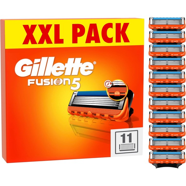 Gillette Fusion5 Razor Blades Men, Pack of 11 Razor Blade
