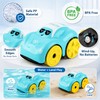 Wind-Up Amphibious Bath Toy Cars for Babies – Floating Clockwork