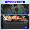 KEEPDSGN XXL Car Leather Trunk Organizer SUV Trunk Cargo Fold