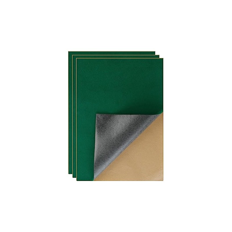 YaoHui 3-Pack Self-Adhesive Felt Sheets, Peel & Stick, A4 Size