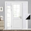 HOMEIDEAS 100% Blackout Sidelight Curtains for Front Door, Side Door