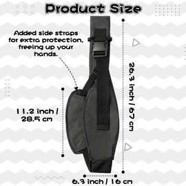 GoaePode Baby Carrier with Side Support Straps, Hands Free Adjustable Toddler Sling Carrier, Portable Infant Wrap Carrier with Cushioned Shoulder Straps, Ergonomic M-Shape Leg Support (Black)