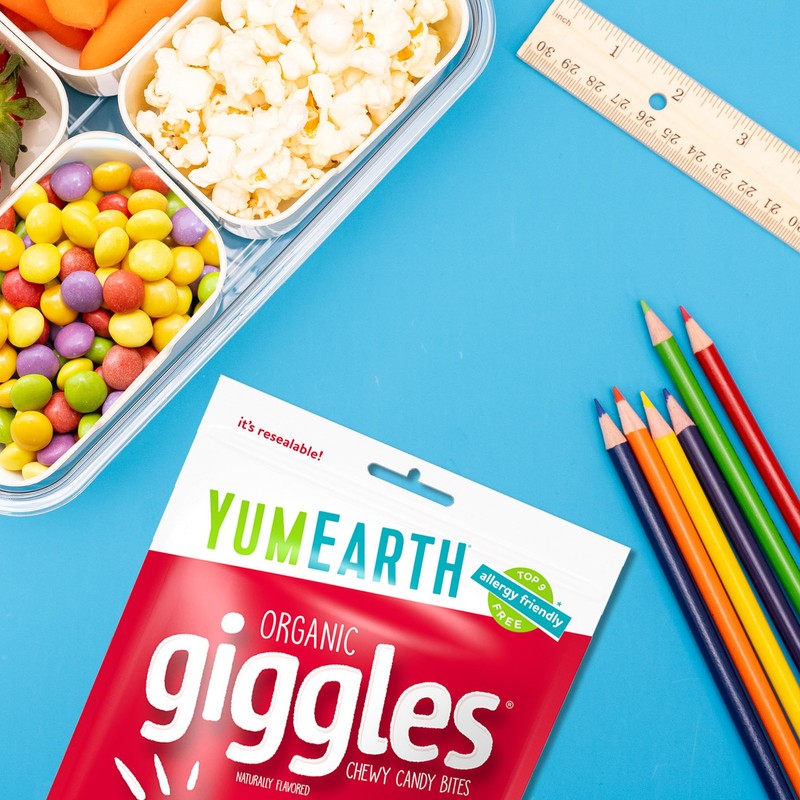 YumEarth Organic Giggles Chewy Candy – Allergy Friendly, No Artificial