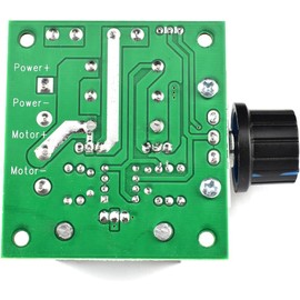 HJTOOK 10A 12V-40V DC Motor Speed Controller 12V 24V PWM Variable Speed Regulator Governor Switch CCMHCN with Speed Control Knob