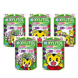 ロッテ しまじろう キシリトールタブレット(グレープ・イチゴ)30ｇ × 5袋