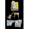 US Lock 2-PACK US Lock 1-1/8" Rim Cylinder Solid Brass