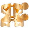 Harrison Hearts Alto Saxophone Ligature A3 Gold Plated (Gold Plated)