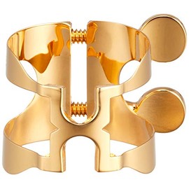 Harrison Hearts Alto Saxophone Ligature A3 Gold Plated (Gold Plated)