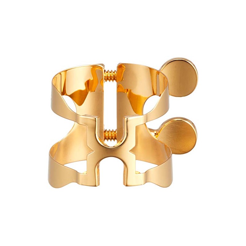 Harrison Hearts Alto Saxophone Ligature A3 Gold Plated (Gold Plated)