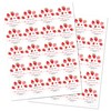2" Round Strawberry Thank You Faovor Stickers - - Set