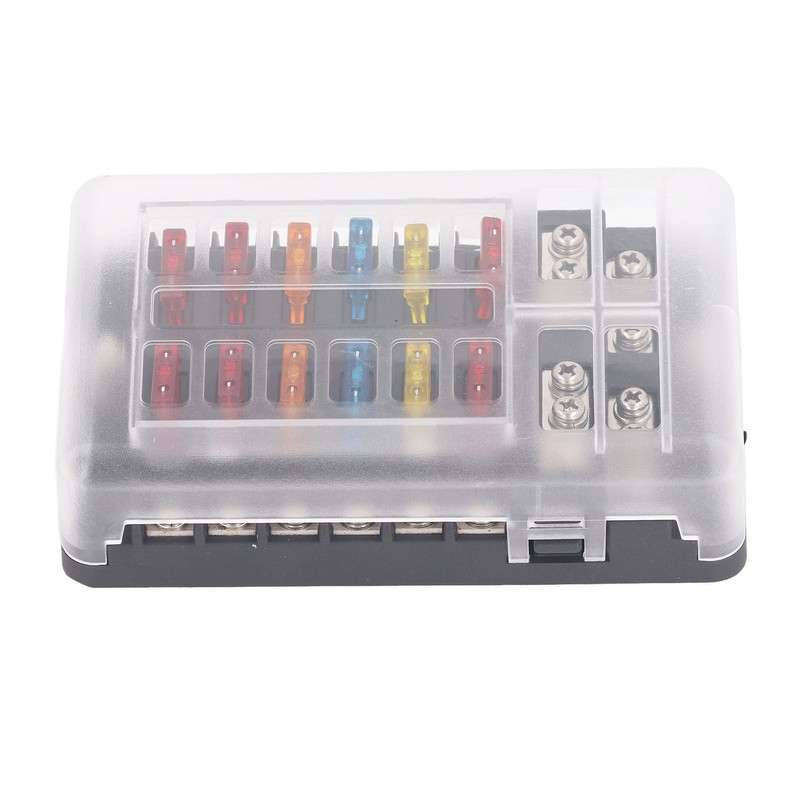 12 Way Fuse Box with LED Indicator DC12‑32V Waterproof Circuit