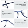[Dollger] Blue Light Blocking Glasses, Fashion Glasses, Computer Glasses, Ultra