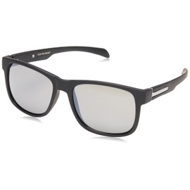 Foster Grant Mens Ramble Sunglasses Sunglasses Black Frame Grey Lenses Way Shape, Black/Smoke, 52 mm US