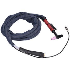 TIG Welding Torch Kit 3.7M TIG Welding Torch Flexible Head Integrated Argon Arc Welder Gun Air Cooled TIG Complete Torch with Nozzles for QQ150 Argon Arc Welding Machine