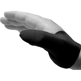LoveNSports - Bowling Thumb Sock - Right Glove (Black Large) Ball Insert Saver Glove Tape Replacement w/Grip Accessories Black Large