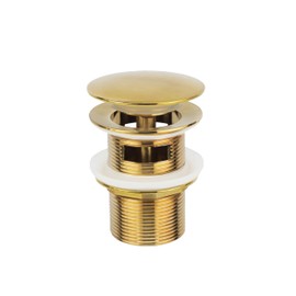 Freestanding Bathtub Drain, Pop-up Freestanding Bathtub Drain Stopper, Suitable for Most Freestanding Bathtubs, Compatible with Freestanding Bathtub Drain Rough-in Kit (Brushed Gold)