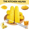 BELEFU 2 PCS Stainless Steel Corn Peeler with Hook Handle,