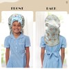 Kids Long Hair Bonnet for Sleeping - Double Layer Girls