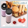 Sabary 6 Pcs 16 oz Inverted Plastic Squeeze Bottles Refillable