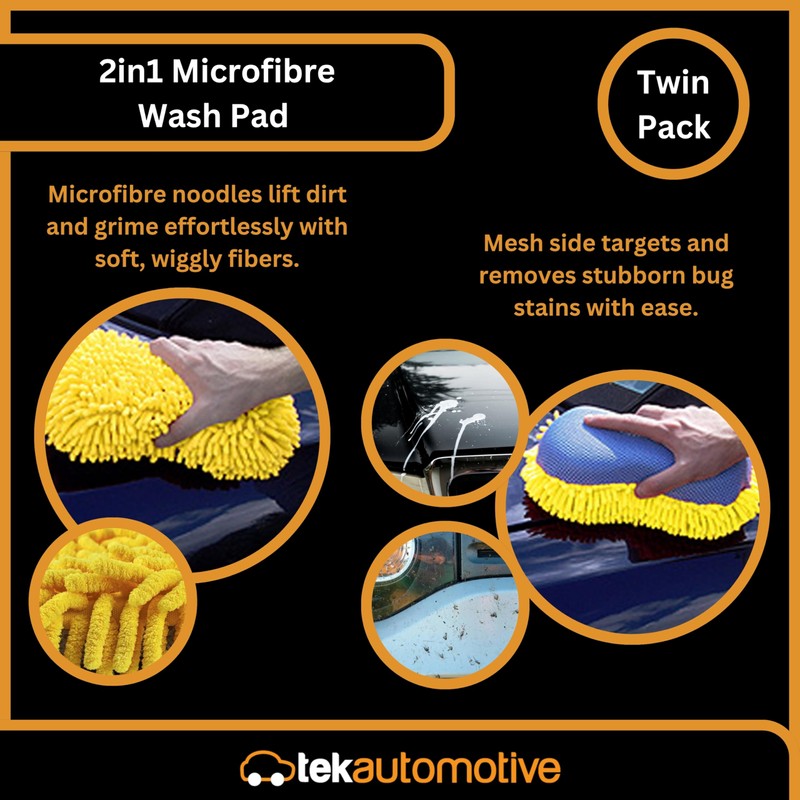 Tek Automotive Twin Pack 2-in-1 Wash Pads – Car Jumbo