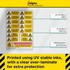 iSigns Solar Contractor Pack, Solar Panel Safety Labels Ideal for