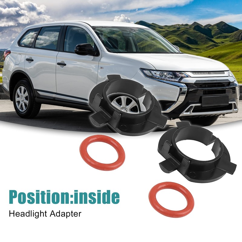 ACROPIX H7 LED Headlight Adapter Front Bulb Retainer Holder Fit