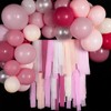 PartyWoo Pink Crepe Paper Streamers 4 Rolls 328 ft Pack