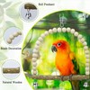 LuckyOpt Wooden Bird Swing, 23 x 18 cm, Bird Cage