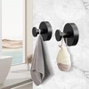 Fadroky Suction Cup Hooks, 15lbs Heavy Duty Black Towel Hooks