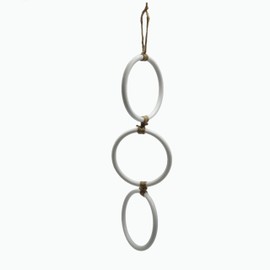 Snake Enrichment Rings for Ball Python Playground Climbing Toys for Corn Snake Enrichment Toys Snake Climbing Accessories White