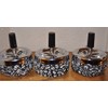 3 X Spinning Glow in Dark Ashtray skull push to