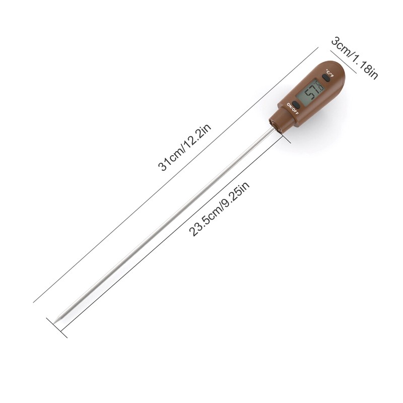 Digital Spatula Thermometer Kitchen Digital Candy Thermometer Silicone Cooking Spatula