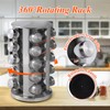 DOUBLE 2 C Revolving Spice Rack with 20 Jars, Rotating