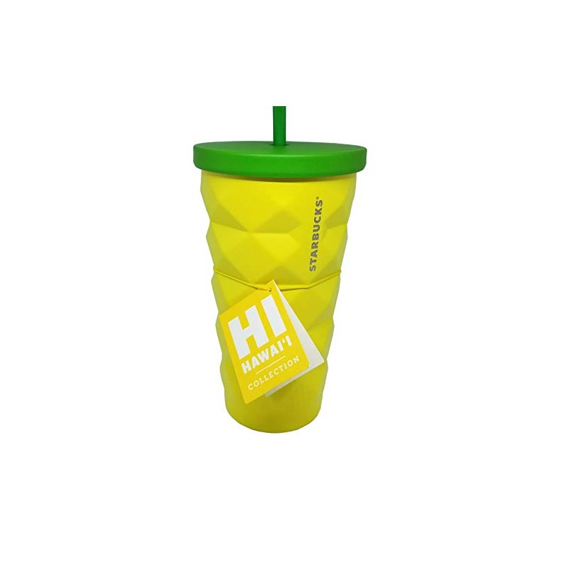Starbucks Hawaii 2016 Pineapple Coffee Tumbler Cold Metal Cup 16