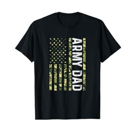 Proud Army Dad United States USA Flag For Father's Day T-Shirt