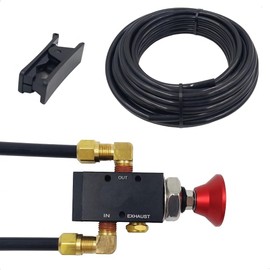 PartLogix 3-Way Three-Way Push/Pull Manual Tailgate Dump Air Valve Kit for Semi Trailer Axle