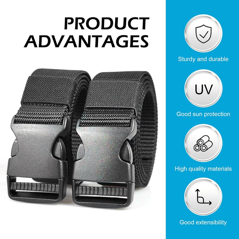 Zikefest 2PCS Car Battery Tie Down Strap, Adjustable Buckle Battery