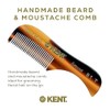 Kent The Hand Made Comb for Beard and Moustache, Sawcut