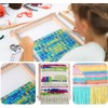 Wooden Weaving Loom Kit, 24x28cm Wooden Multi-Craft Weaving Loom Adjustable