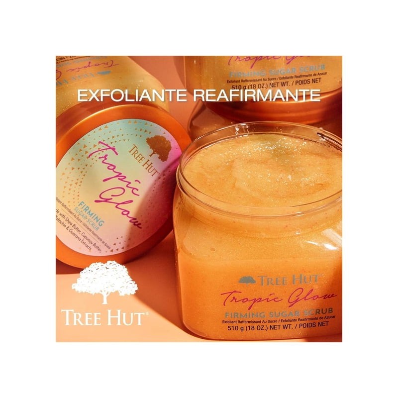 Exfoliante corporal Tree Hut Tropic Glow reafirmante de azúcar 510